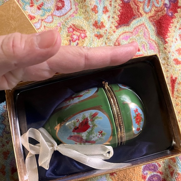 NIB ornaments egg cardinal Christmas - Picture 3 of 7